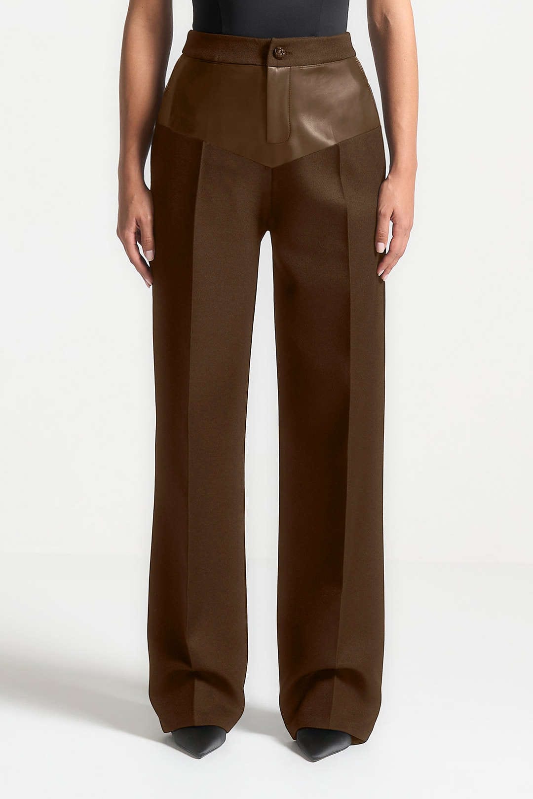 Pantalon en tissu patchwork