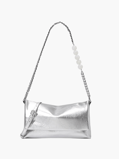 Sac d'épaule en cuir véritable