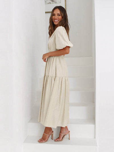 Robe à manches bouffantes
