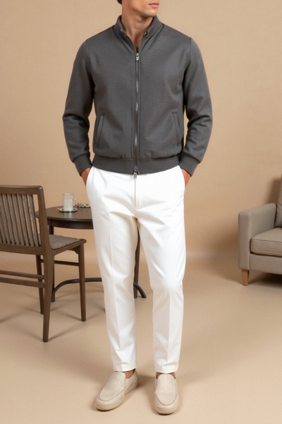 Enzo - Soft Stand Collar Jacket