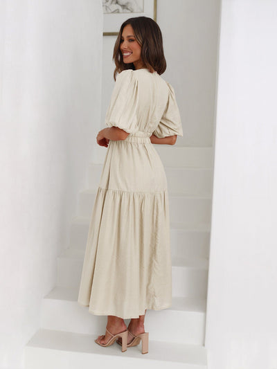 Robe à manches bouffantes