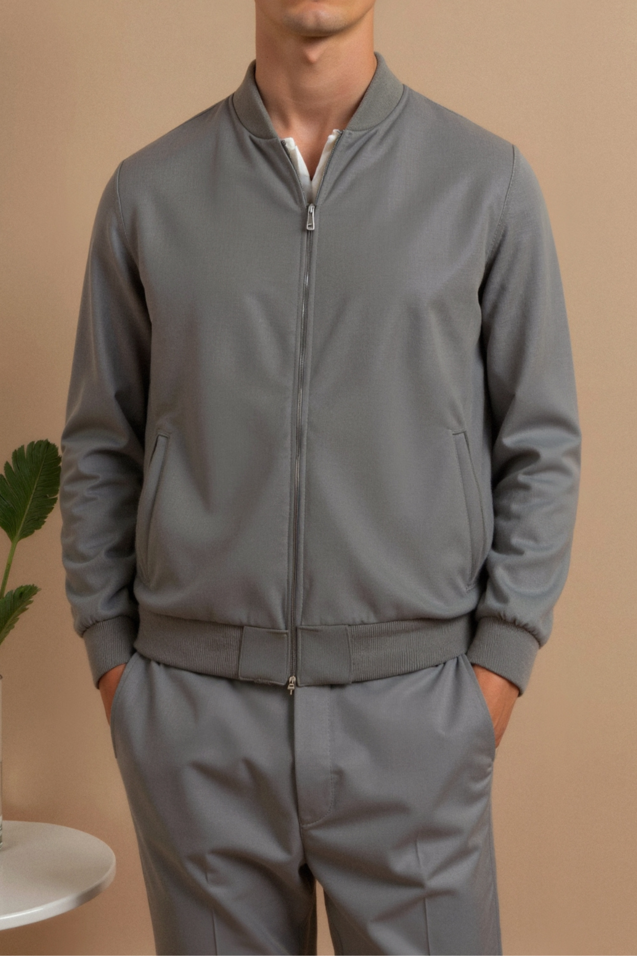 Enzo - Soft Stand Collar Jacket