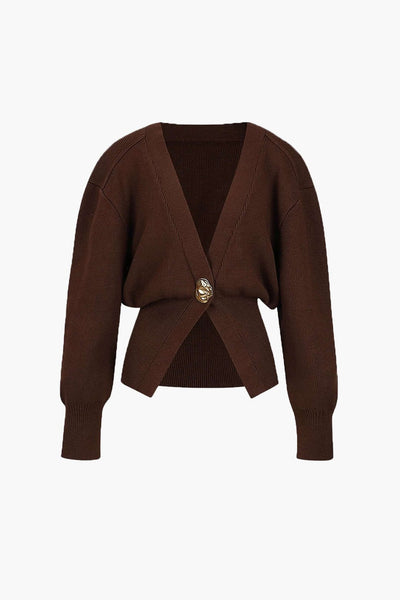 Cardigan à col en V