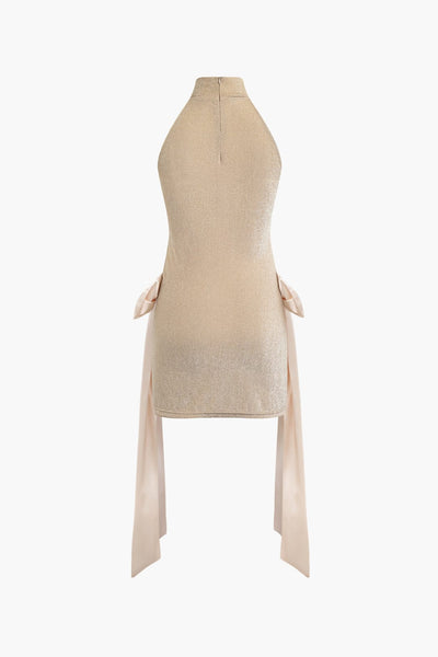 Mini robe à col roulé