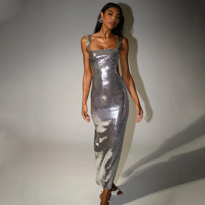 Bretelle Shimmer Maxi