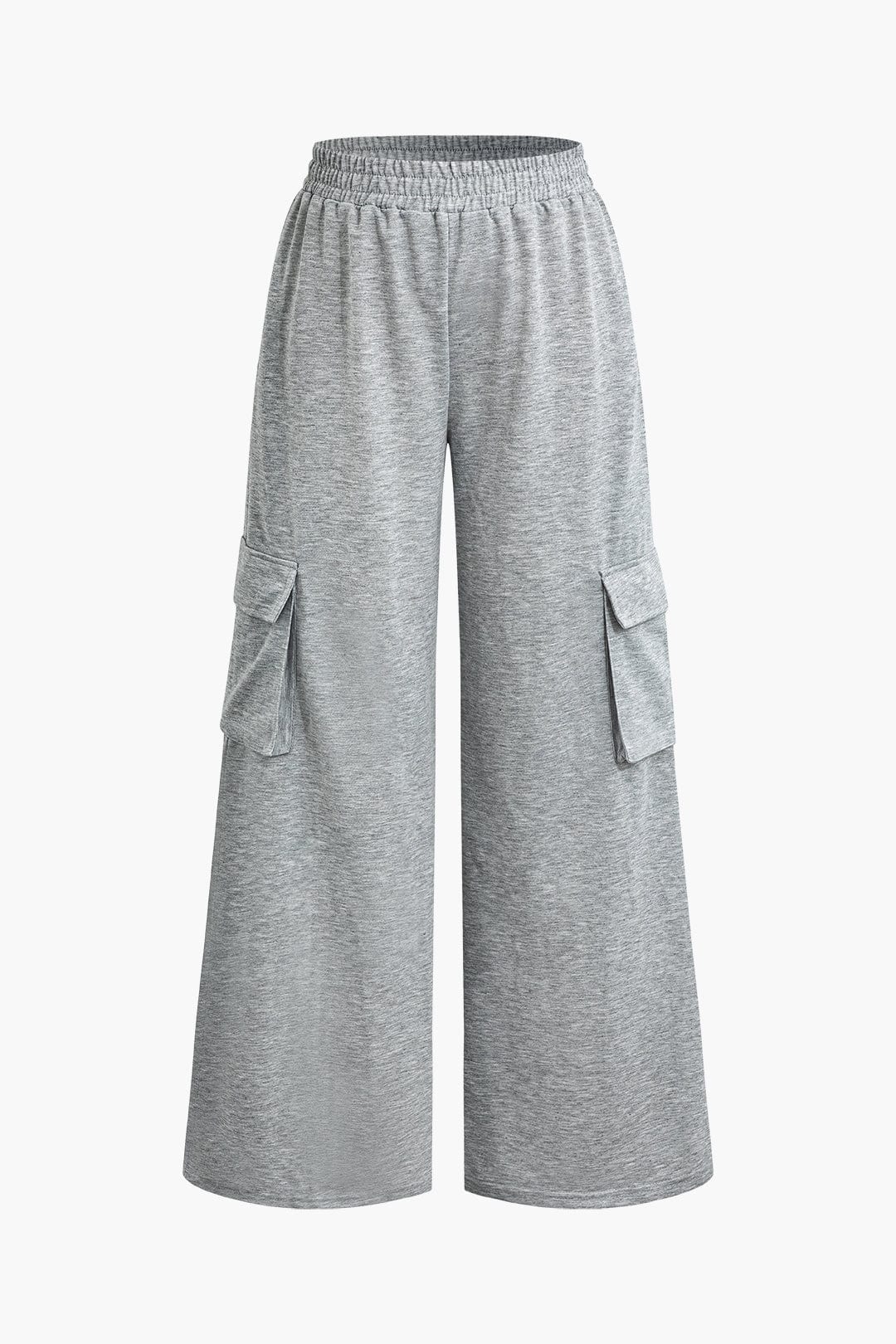Pantalon taille haute à poche solide