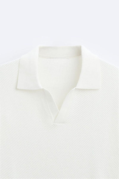 Old Money White Polo Shirt