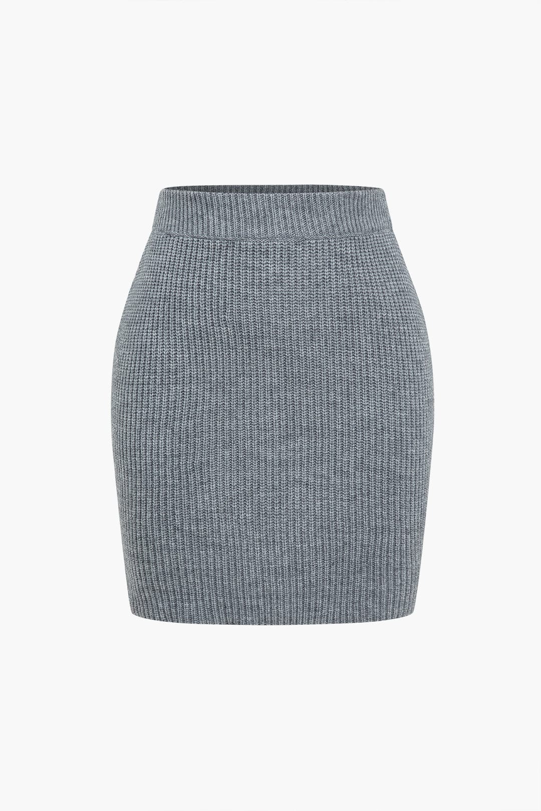 Ensemble Top et Minijupe col V