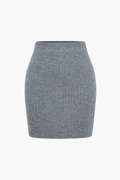 Ensemble Top et Minijupe col V
