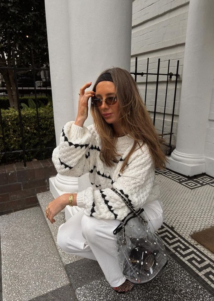 Pull-over à manches bouffantes