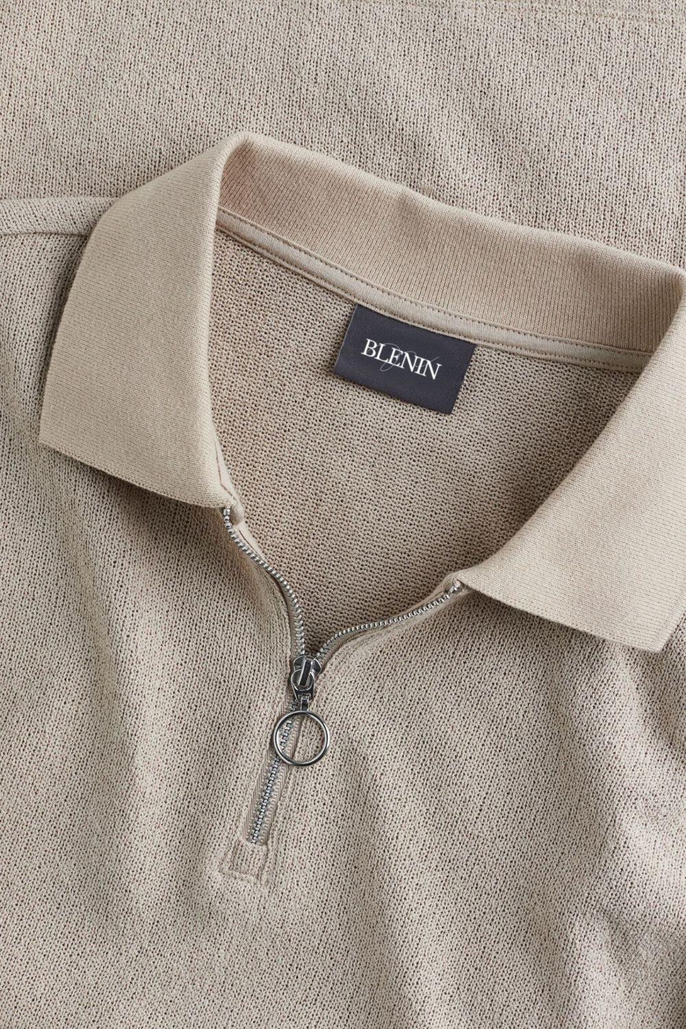 Old Money Zip Polo T-Shirt