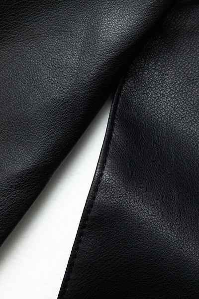 Manteau en Similicuir Ceinturé, Élégant et Oversize pour le Travail