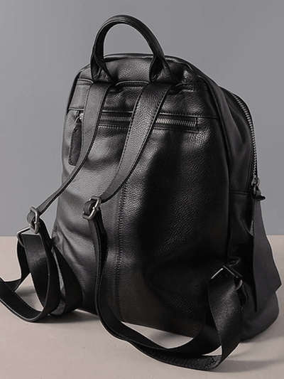Sac à dos en cuir véritable