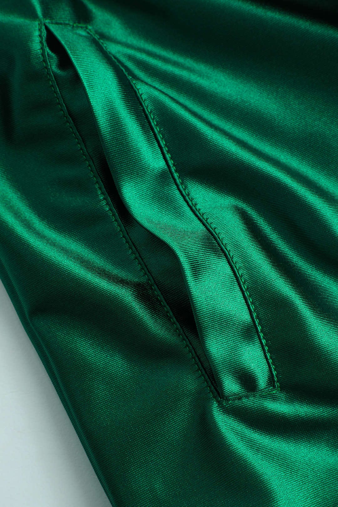Pantalon large à cordon de satin