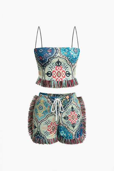 Pantalon à franges bohème