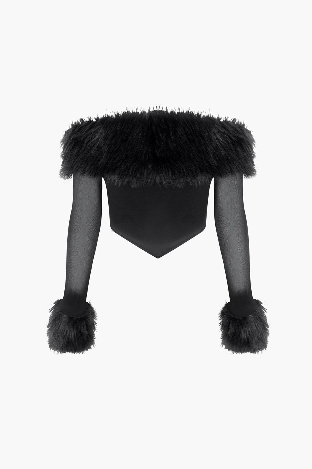 Corset en fausse fourrure