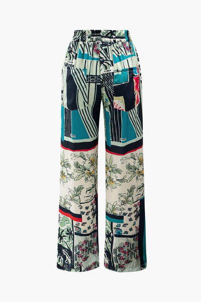 Pantalon imprimé floral