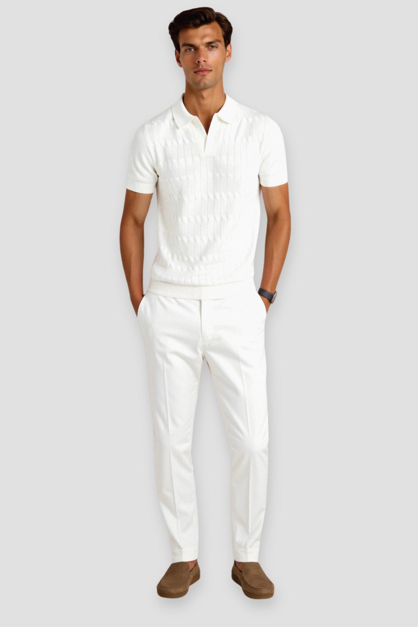 Old Moeny Knit Polo T-Shirt
