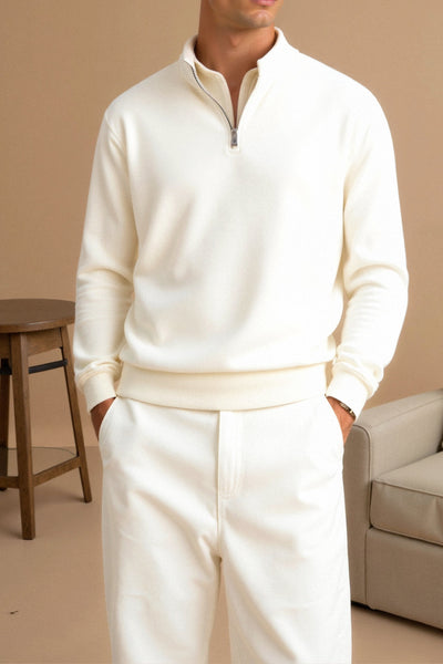 Old Money Zip Up Sweater