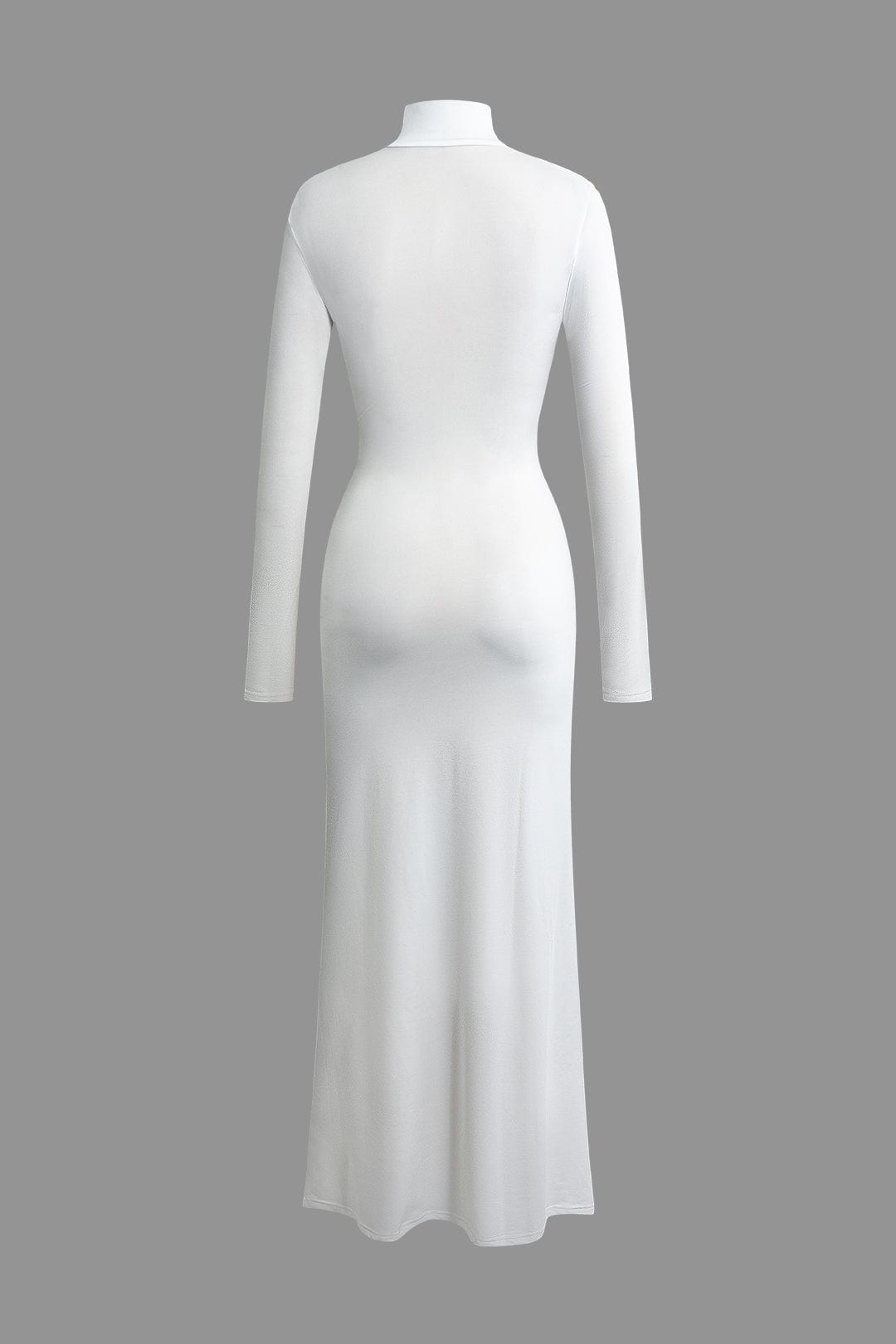 Robe longue à col roulé