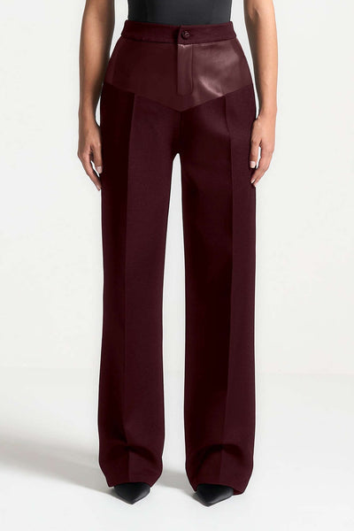 Pantalon en tissu patchwork
