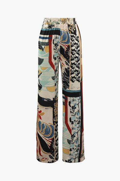 Pantalon imprimé floral