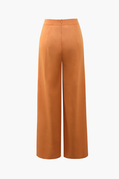 Pantalon à bordures volantées