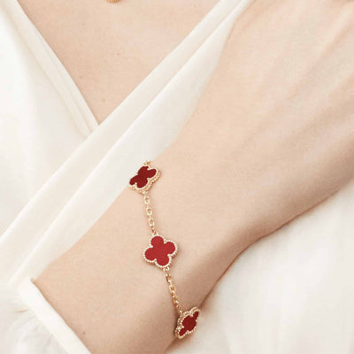 Abby - 18k Gold-Plated Clover Bracelet