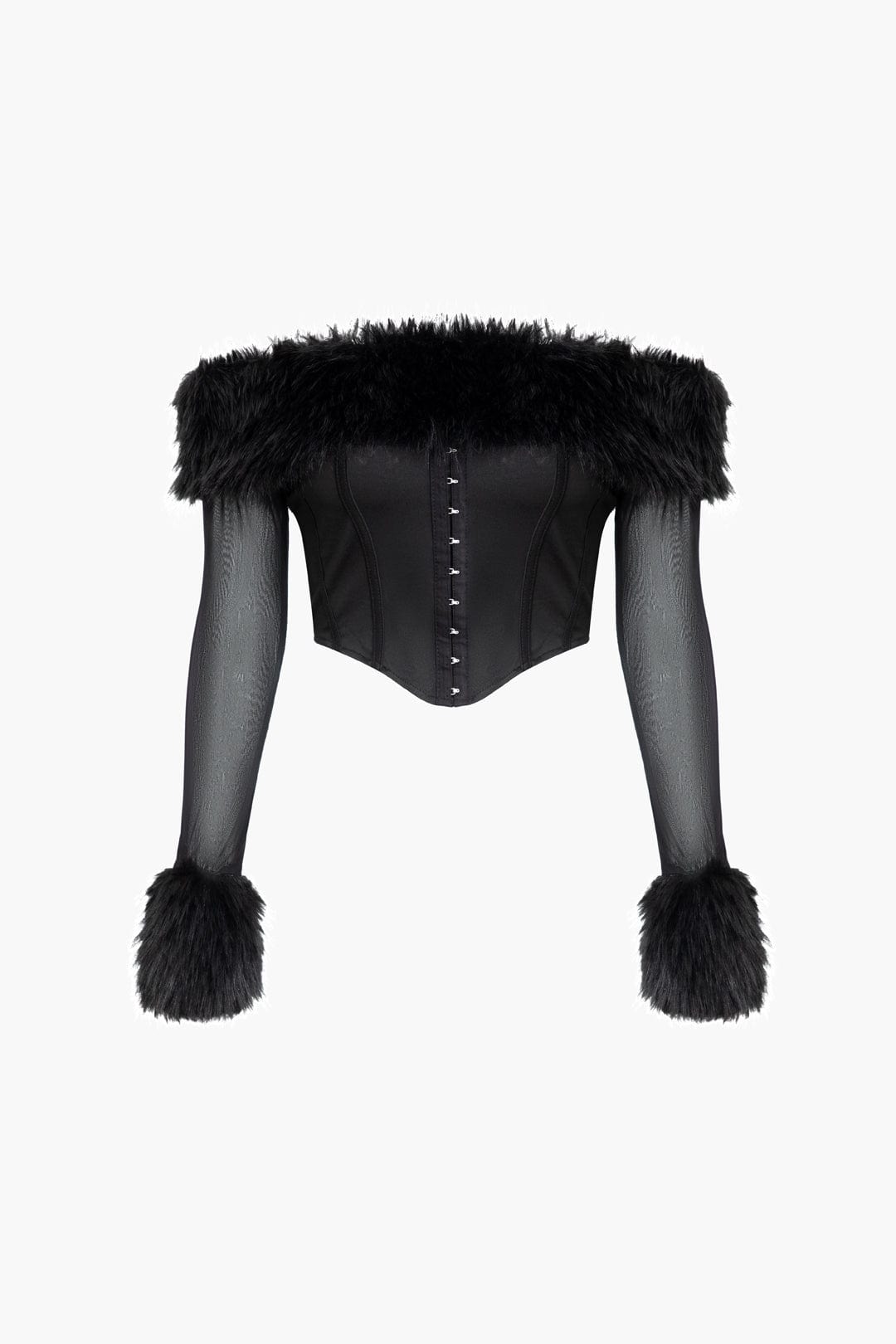 Corset en fausse fourrure