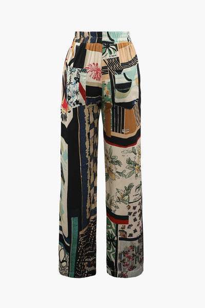 Pantalon imprimé floral