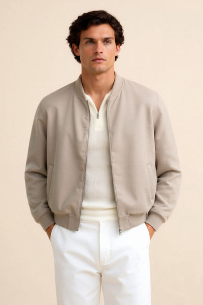 Leon - Slim Fit Bomber Jacket