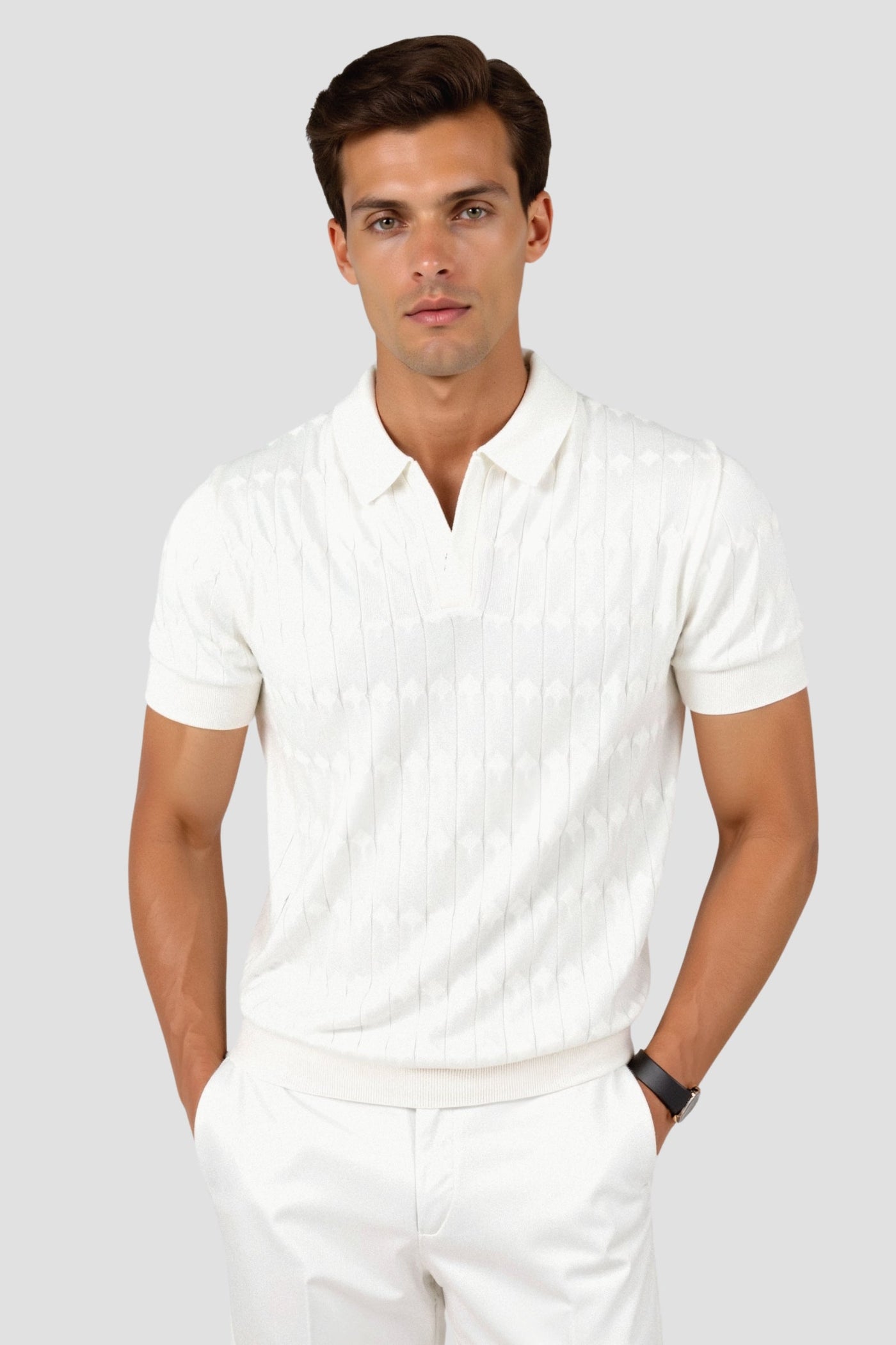 Old Moeny Knit Polo T-Shirt