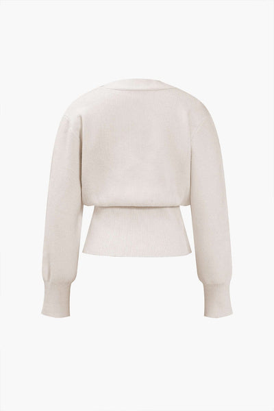 Cardigan à col en V