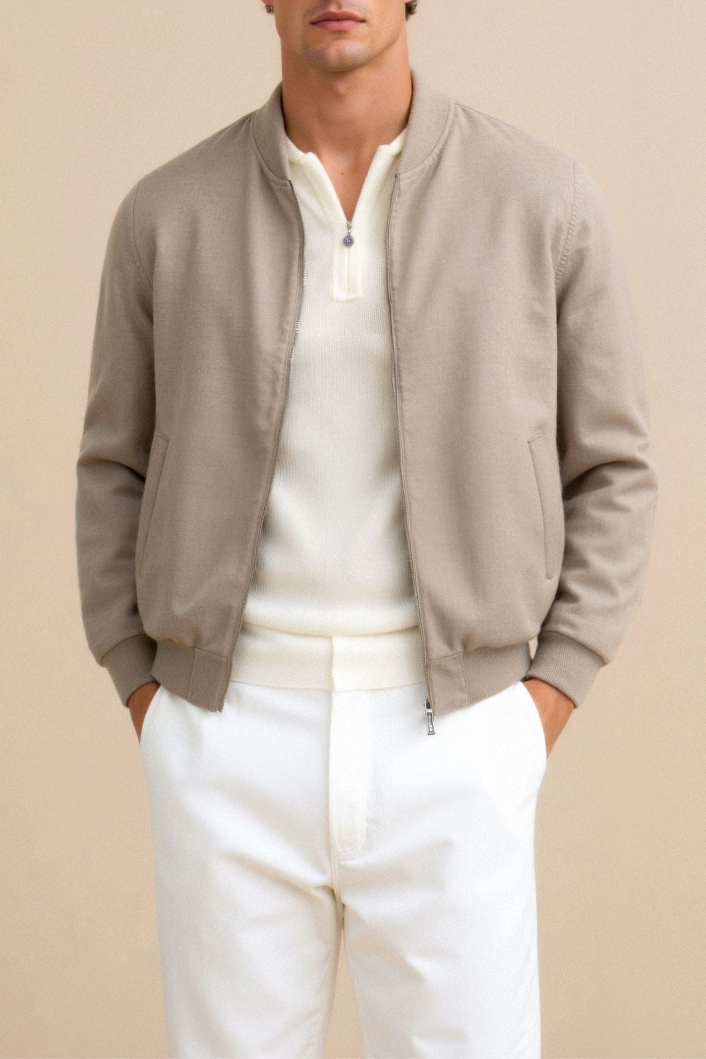 Leon - Slim Fit Bomber Jacket