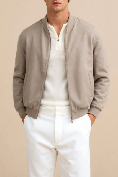 Leon - Slim Fit Bomber Jacket