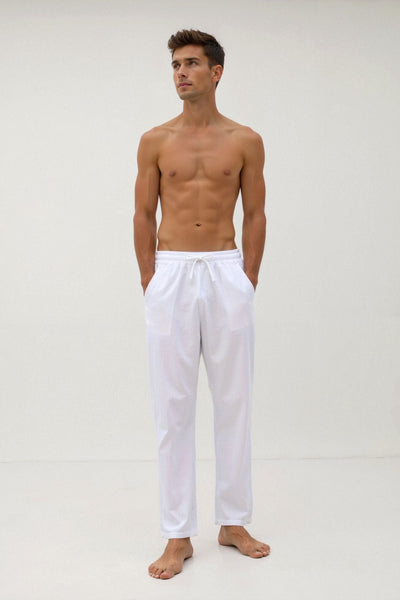 Xavier - Linen Drawstring Pants