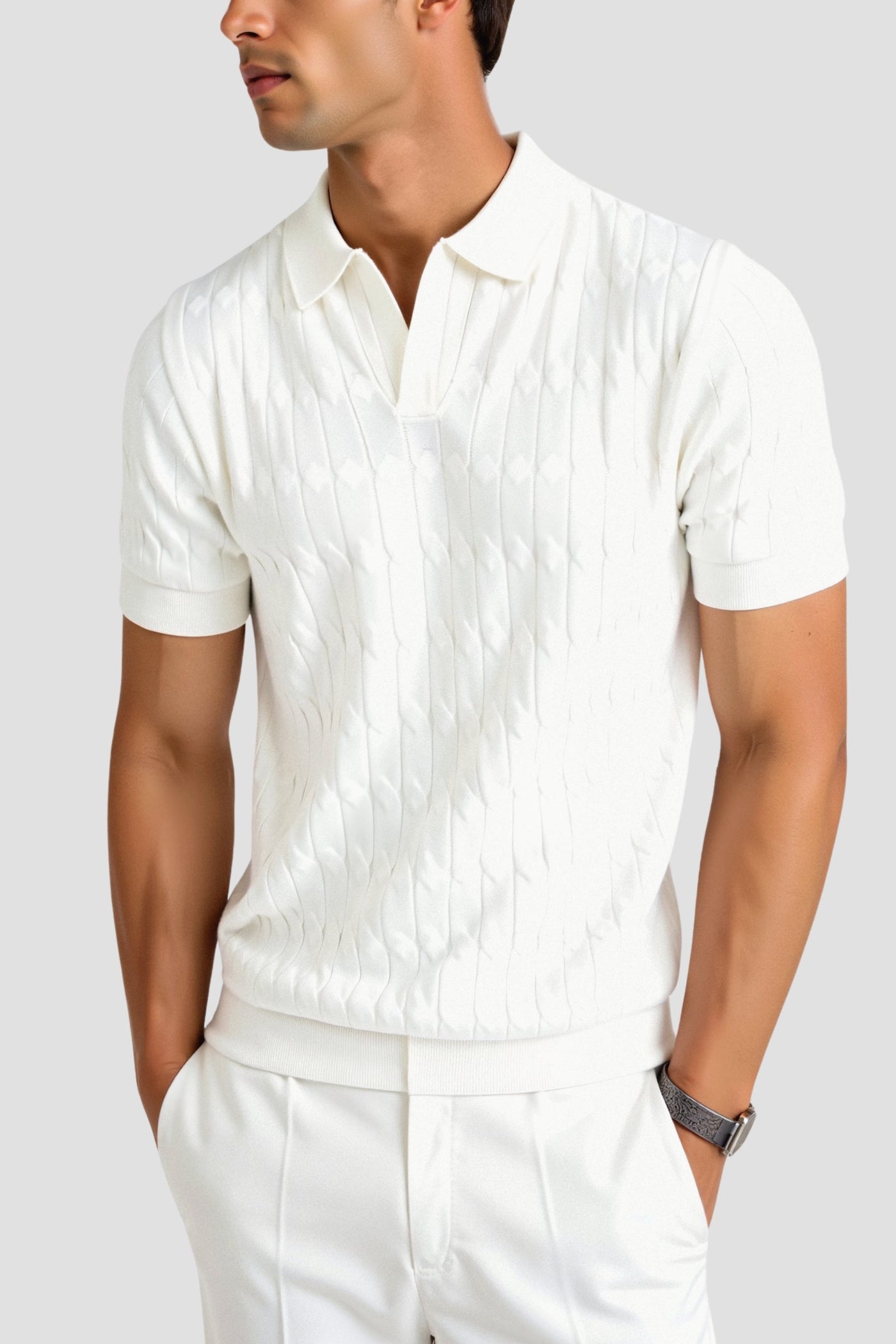 Old Moeny Knit Polo T-Shirt