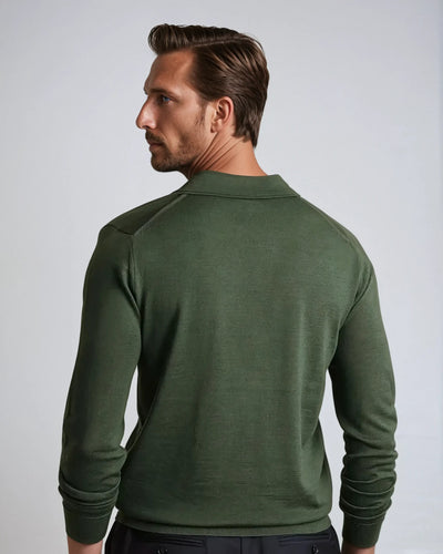 Men's Long Sleeve Polo Shirts-3