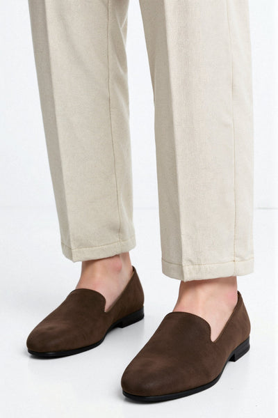 Kobe - Brown Suede Loafers