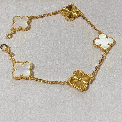 Abby - 18k Gold-Plated Clover Bracelet