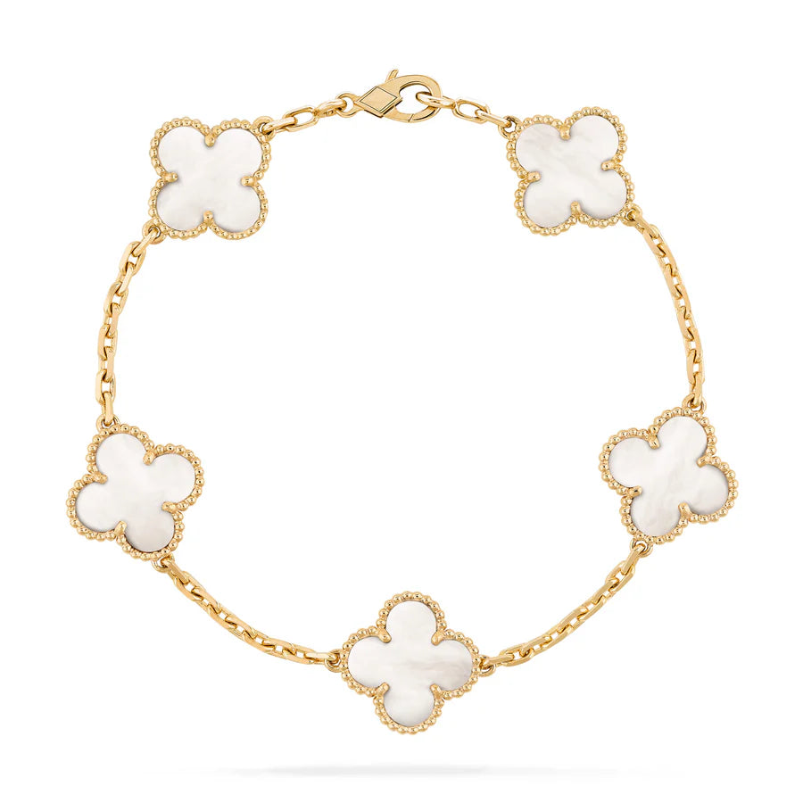 Abby - 18k Gold-Plated Clover Bracelet