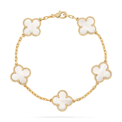 Abby - 18k Gold-Plated Clover Bracelet