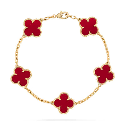 Abby - 18k Gold-Plated Clover Bracelet