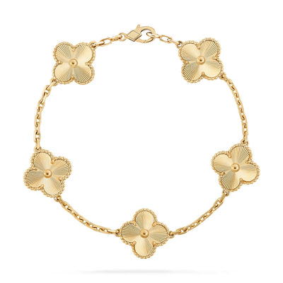 Abby - 18k Gold-Plated Clover Bracelet