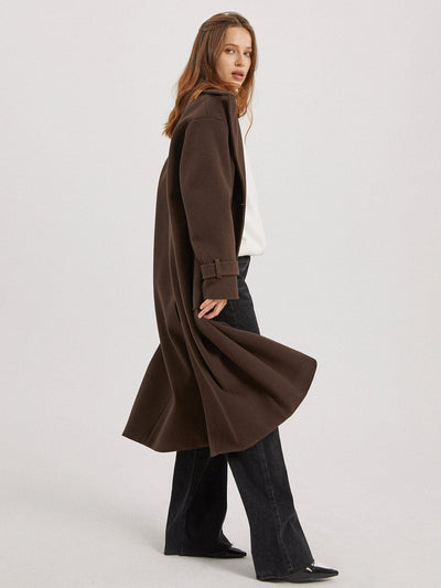 Manteau long coupe vent