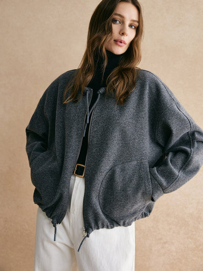 Veste ample à cordon de serrage