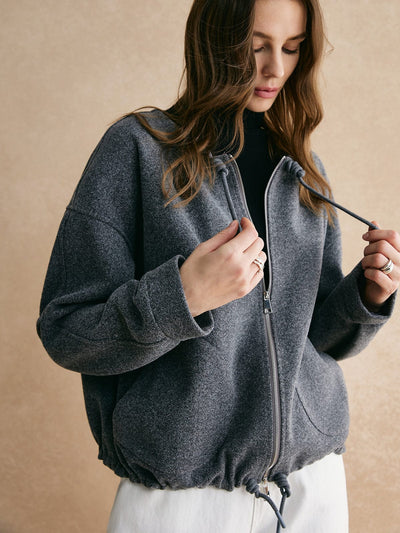 Veste ample à cordon de serrage