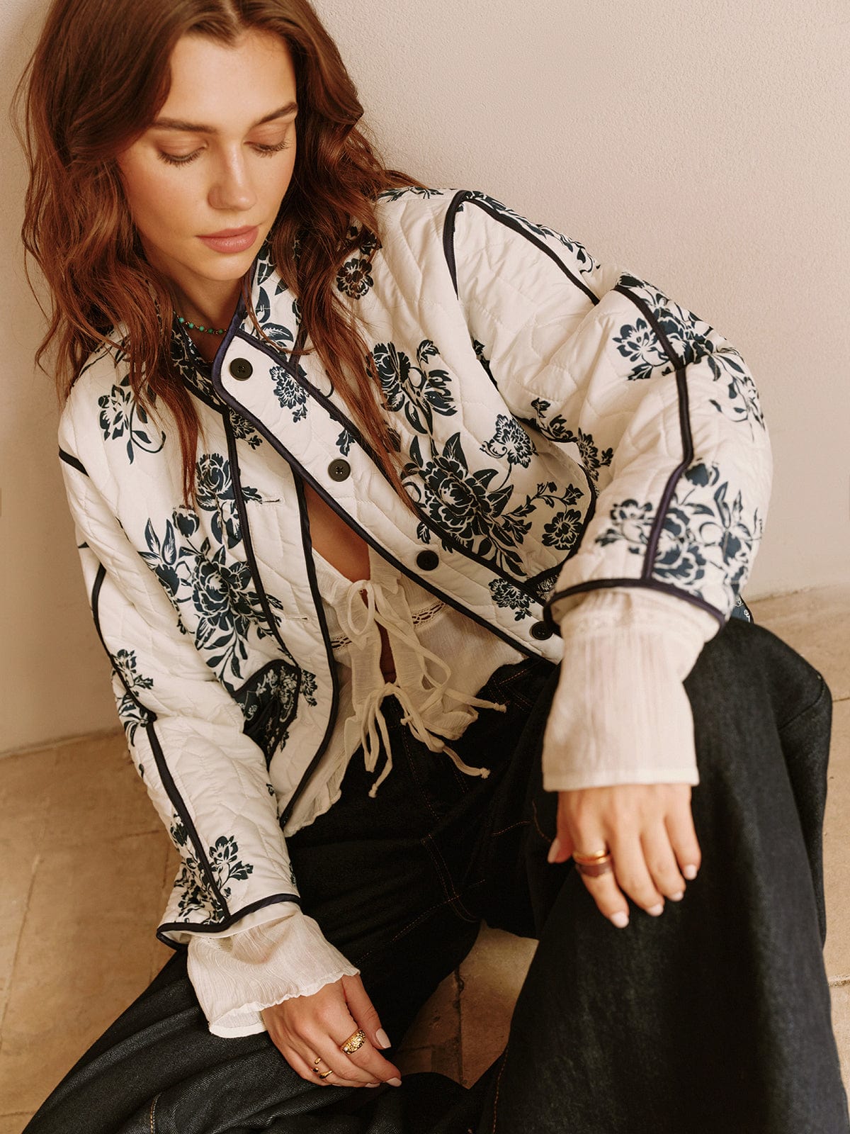 Veste douillette imprimée Boheme
