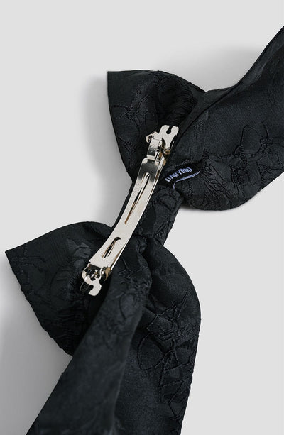 Barrette nœud noir