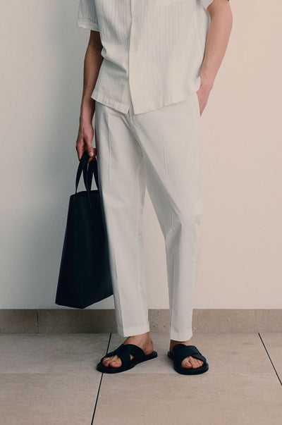 Abel - Ankle-length Cotton Pants